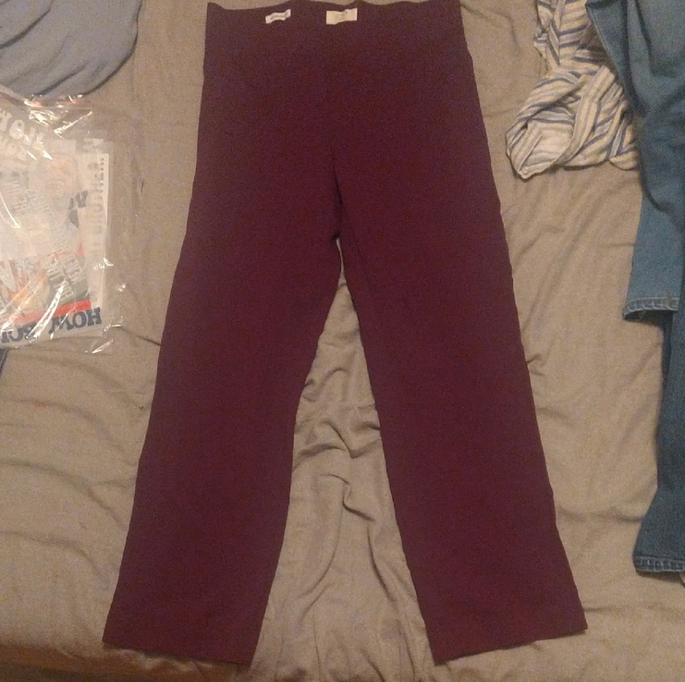 LOFT Purple Leggings Matte Finish